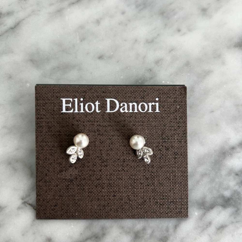 Eliot Danori Silver and Pearl Earrings